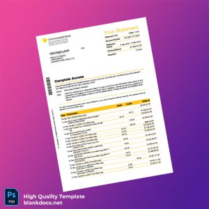 Australia Document Type Template in Word and PDF formats