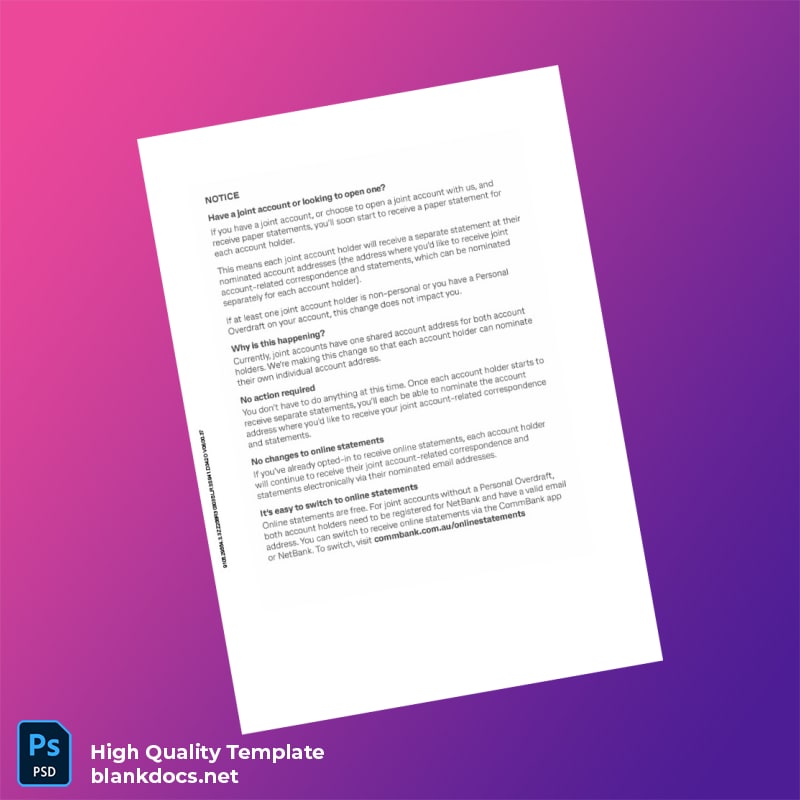 Australia Document Type Template in Word and PDF formats page 6