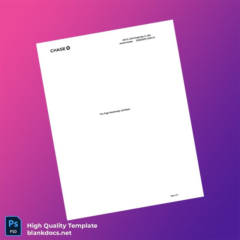 Bank Statement 2 Template in Word and PDF formats page 8