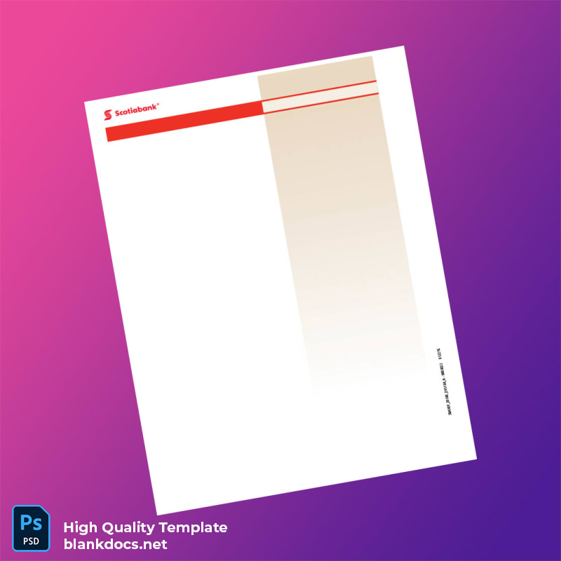 Canada Scotiabank Credit Card Statement Template in Word and PDF formats page 6