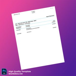 Country_ Bank_Issuer_ Bank Document Type_ Bank Statement Editable Bank Statement Template in Word and PDF formats