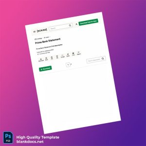 Country_ Bank_Issuer_ Document Type_ Prime Bank Statement Editable Prime Bank Statement Template in Word and PDF formats