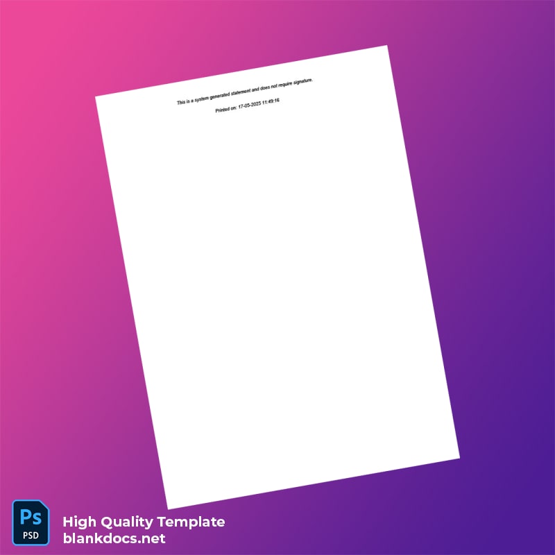 India Gramin Bank of Aryavart Bank Statement Template in Word and PDF formats page 5