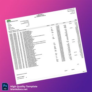 Pakistan MCB Bank Limited Bank Statement Template in Word and PDF formats