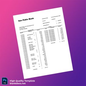 USA Template in Word and PDF formats