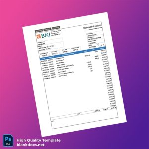 USA TemplateLab Bank Statement Template in Word and PDF formats