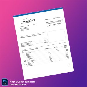 USA Walmart Bank Statement Template in Word and PDF formats
