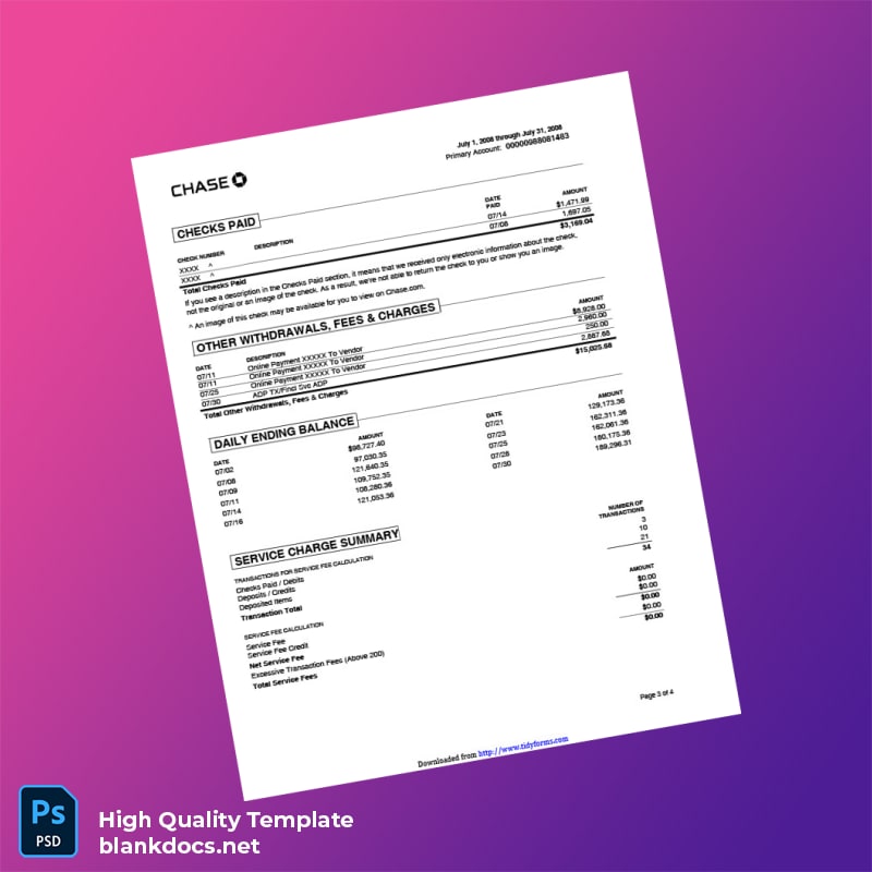 United States Template in Word and PDF formats page 3